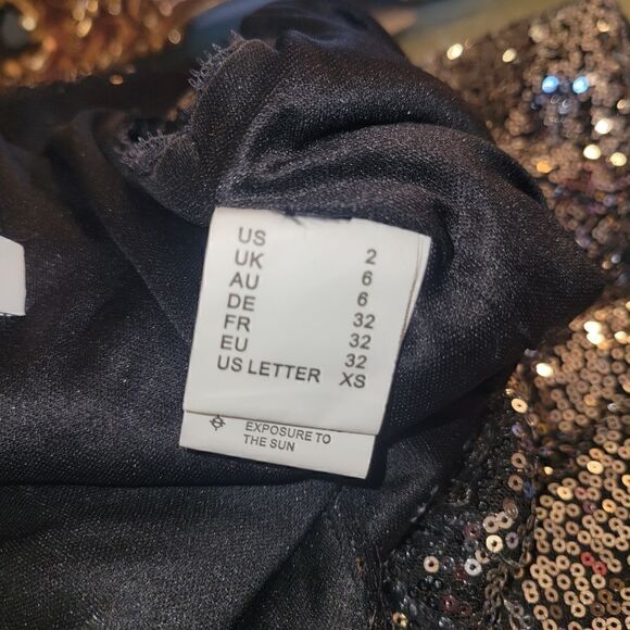 Kate Kasin Silver Black Sequin Bridesmaid Sleeveless Maxi Evening Prom Dress 2 - Picture 14 of 15